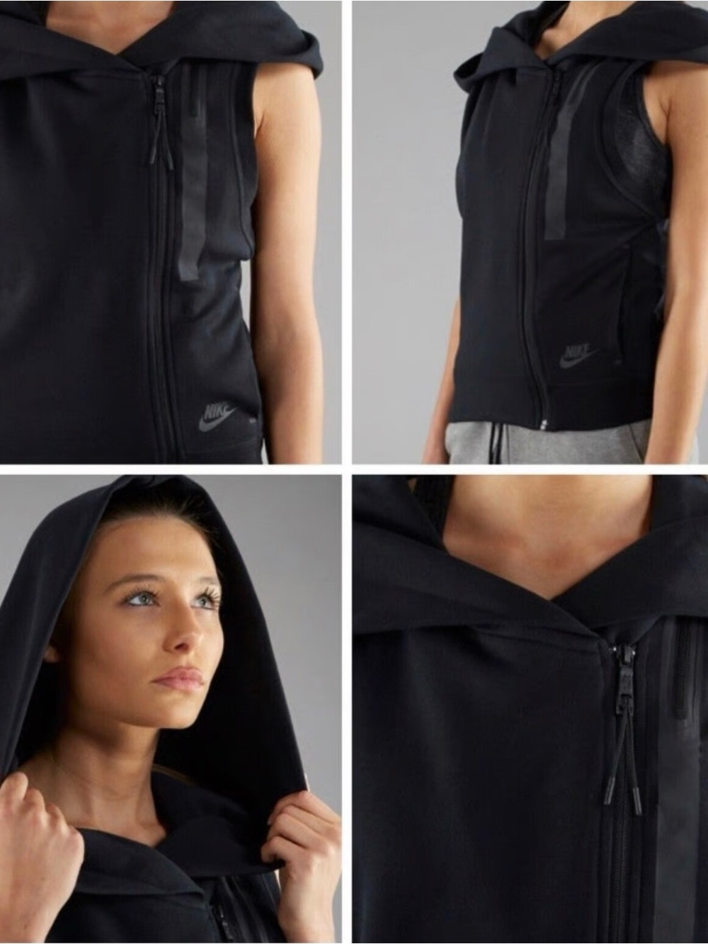 Nike Hooded Sleeveless Zip Sweatshirt